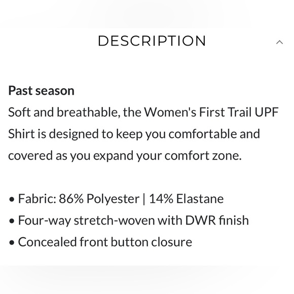 BNWT NORTH FACE FIRST TRAIL LONG SLEEVE
SHIRT - WOMEN'S. size S - Picture 4 of 8